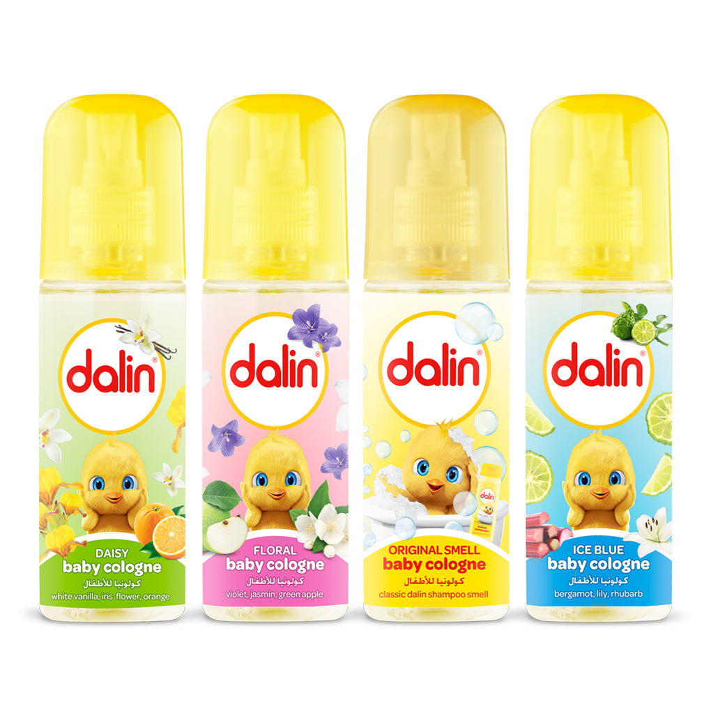 Dalin Baby Cologne - 4 Pack with Free Kids Mask